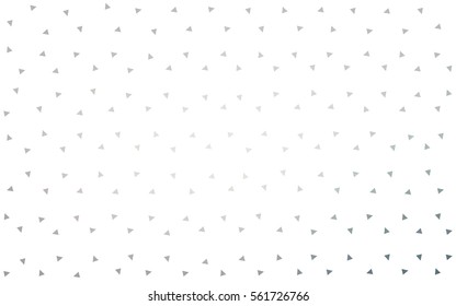 Light Gray vector abstract colorful background, which consist of triangles. Pattern with colored triangles on white background.