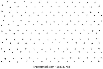 Light Gray vector abstract colorful background, which consist of triangles. Pattern with colored triangles on white background.