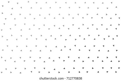 Light Gray vector abstract colorful background, which consist of triangles. Pattern with colored triangles on white background.