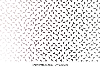 Light Gray vector abstract colorful background, which consist of triangles. Pattern with colored triangles on white background.