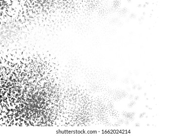 Light Gray vector abstract design with leaves. Blurred decorative design in Indian style with leaves. Brand new design for your business.