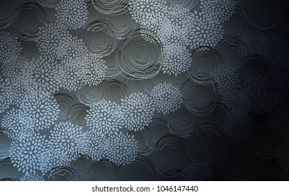 Light Gray vector abstract doodle pattern. Modern geometrical abstract illustration with flowers. The completely new template can be used for your brand book.