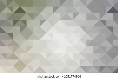 Light Gray vector abstract mosaic template. A sample with polygonal shapes. Brand-new design for your business.