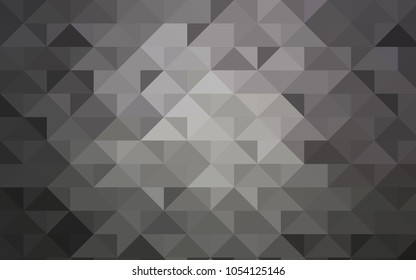 Light Gray vector abstract mosaic template. A sample with polygonal shapes. The elegant pattern can be used as part of a brand book.