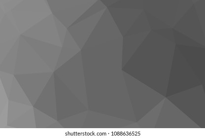 Light Gray vector abstract mosaic background. Colorful illustration in polygonal style with gradient. Textured pattern for your backgrounds.