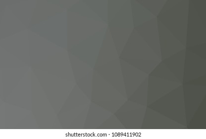 Light Gray vector abstract mosaic background. Shining colorful illustration with triangles. Brand new style for your business design.