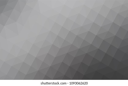 Light Gray vector abstract mosaic pattern. A sample with polygonal shapes. Textured pattern for your backgrounds.