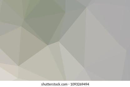 Light Gray vector abstract mosaic pattern. Creative illustration in halftone style with gradient. Triangular pattern for your business design.