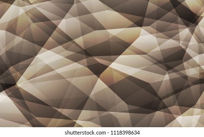 Light Gray vector abstract mosaic pattern. Modern abstract illustration with triangles. Polygonal design for your web site.
