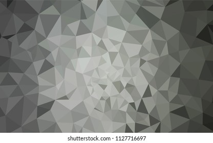 Light Gray vector abstract mosaic backdrop. A sample with polygonal shapes. Pattern for a brand book's backdrop.