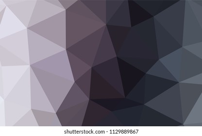 Light Gray vector abstract mosaic backdrop. Triangular geometric sample with gradient.  Pattern for a brand book's backdrop.