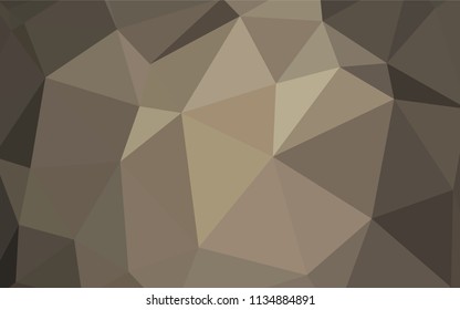 Light Gray vector abstract mosaic background. Triangular geometric sample with gradient.  New template for your brand book.