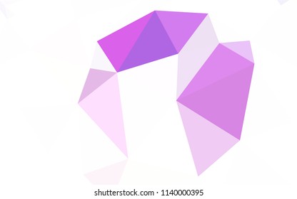 Light Gray vector abstract mosaic pattern. Glitter abstract illustration with an elegant triangles. Polygonal design for your web site.