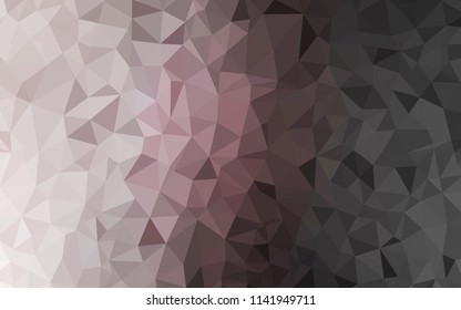 Light Gray vector abstract mosaic pattern. Creative illustration in halftone style with triangles. New template for your brand book.