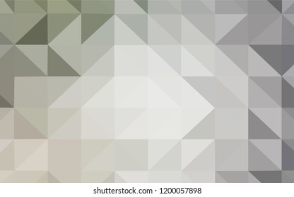 Light Gray vector abstract mosaic backdrop. Colorful illustration in abstract style with triangles. Completely new template for your banner.