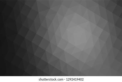 Light Gray vector abstract mosaic backdrop. A completely new color illustration in a polygonal style. Brand new design for your business.