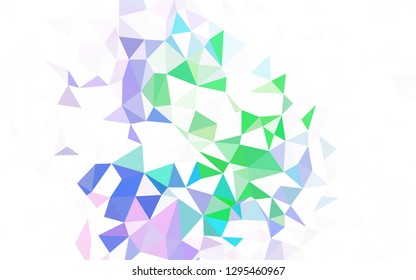 Light Gray vector abstract mosaic backdrop. Colorful abstract illustration with triangles. Polygonal design for your web site.