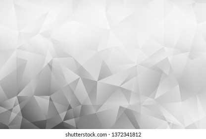 Light Gray vector abstract mosaic backdrop. Creative geometric illustration in Origami style with gradient. Polygonal design for your web site.