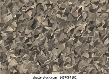 Light Gray vector abstract mosaic pattern. A sample with polygonal shapes. Completely new template for your banner.