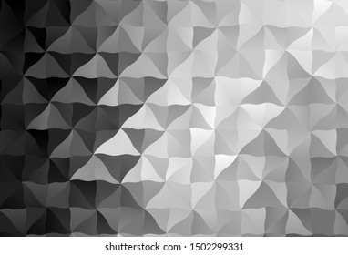 Light Gray vector abstract mosaic background. Polygonal abstract illustration with gradient. A completely new design for your leaflet.