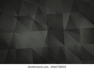 Light Gray vector abstract mosaic background. Shining colorful illustration with triangles. A completely new design for your leaflet.