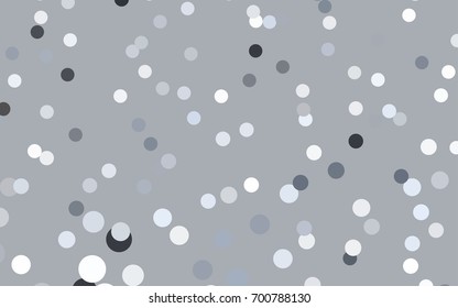 Light Gray vector abstract pattern with circles. Geometry template for your business design. Background with colored spheres.