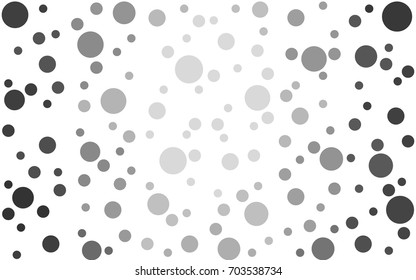 Light Gray vector abstract pattern with circles. Geometry template for your business design. Background with colored spheres.