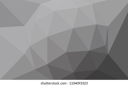Light Gray vector abstract polygonal pattern. Creative geometric illustration in Origami style with gradient. Brand new style for your business design.