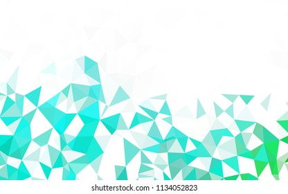 Light Gray vector abstract polygonal template. Creative illustration in halftone style with triangles. Best triangular design for your business.