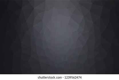 Light Gray vector abstract polygonal background. Geometric illustration in Origami style with gradient.  Completely new template for your banner.