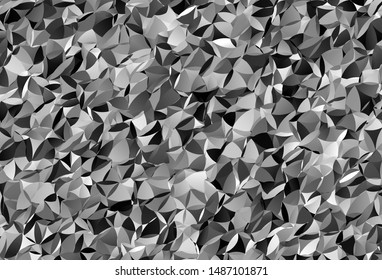 Light Gray vector abstract polygonal pattern. Colorful illustration in abstract style with triangles. Brand new design for your business.