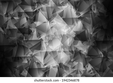 Light Gray vector abstract polygonal template. Colorful abstract illustration with triangles. Triangular pattern for your design.