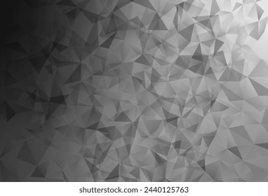 Light Gray vector abstract polygonal background. Glitter abstract illustration with an elegant triangles. Brand new style for your business design.