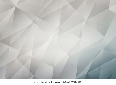 Light Gray vector abstract polygonal background. Creative illustration in halftone style with triangles. A new texture for your web site.