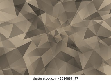 Modelo poligonal abstrato de vetor cinza claro. Ilustração criativa em estilo de meio-tom com triângulos. O melhor design triangular para a sua empresa.