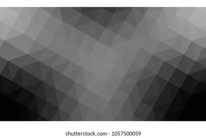 Light Gray vector abstract textured polygonal background. Blurry triangle design. Pattern can be used for background.