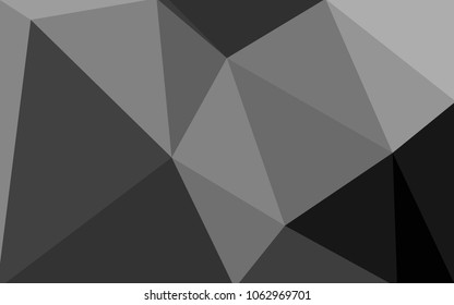 Light Gray vector abstract textured polygonal background. Blurry triangle design. Pattern can be used for background.