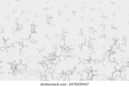 Light Gray vector backdrop with artificial intelligence data. Colorful design in simple style with AI links. Smart design for promotion of bid data.