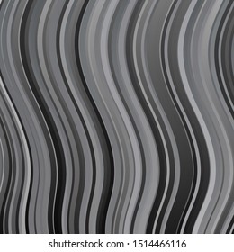 Light Gray vector backdrop with bent lines. Colorful illustration in circular style with lines. Template for cellphones.