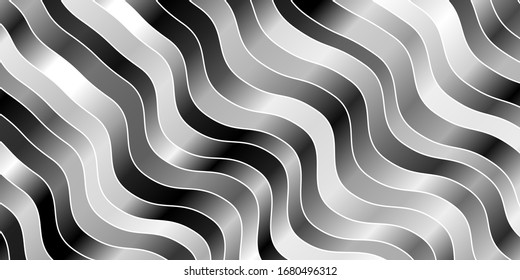 Light Gray vector backdrop with bent lines. Brand new colorful illustration with bent lines. Pattern for commercials, ads.