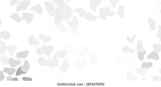 Light gray vector backdrop with chaotic shapes. Simple design in abstract style with gradient forms. Simple illustration for your web site.