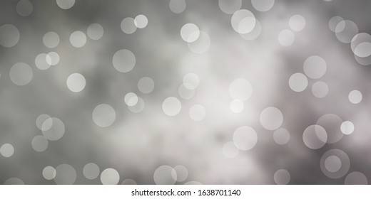 Light Gray vector backdrop with circles. Abstract illustration with colorful spots in nature style. Pattern for booklets, leaflets.