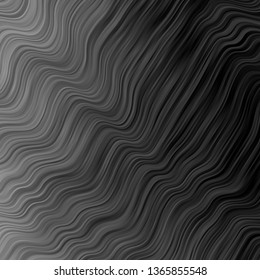 Light Gray vector backdrop with circular arc. Illustration in halftone style with gradient curves. Best design for your posters, banners.