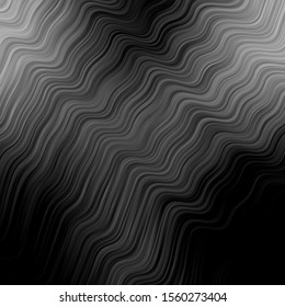 Light Gray vector backdrop with circular arc. Brand new colorful illustration with bent lines. Pattern for booklets, leaflets.