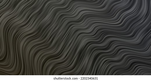 Light Gray vector backdrop with circular arc. Abstract illustration with bandy gradient lines. Template for cellphones.