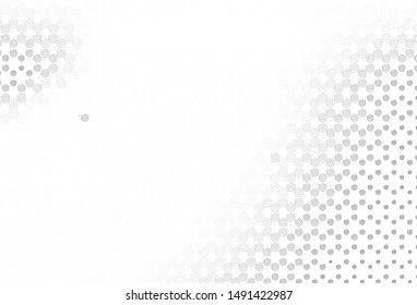 Light Gray vector backdrop with curved lines. Colorful illustration in simple style with gradient. Template for cell phone screens.