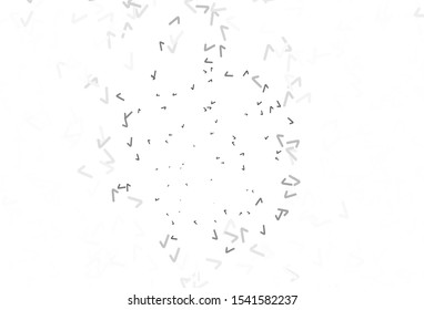 Light Gray vector backdrop with curved lines. A circumflex abstract illustration with gradient. A new texture for your  ad, booklets, leaflets.