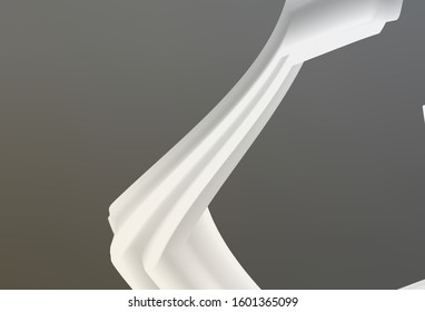 Light Gray vector backdrop with curved lines. Colorful abstract illustration with gradient lines. A new texture for your  ad, booklets, leaflets.