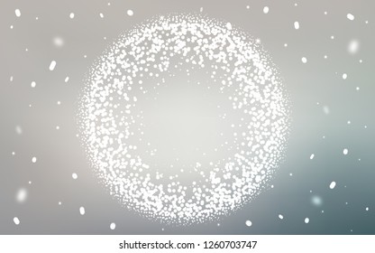 Light Gray vector backdrop with dots. Blurred decorative design in abstract style with bubbles. New template for your brand book.