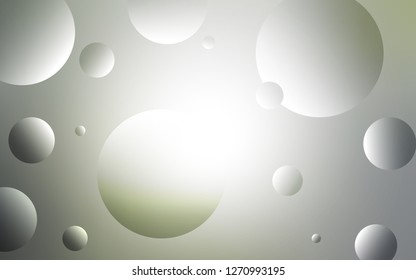 Light Gray vector backdrop with dots. Beautiful colored illustration with blurred circles in nature style. Beautiful design for your business advert.